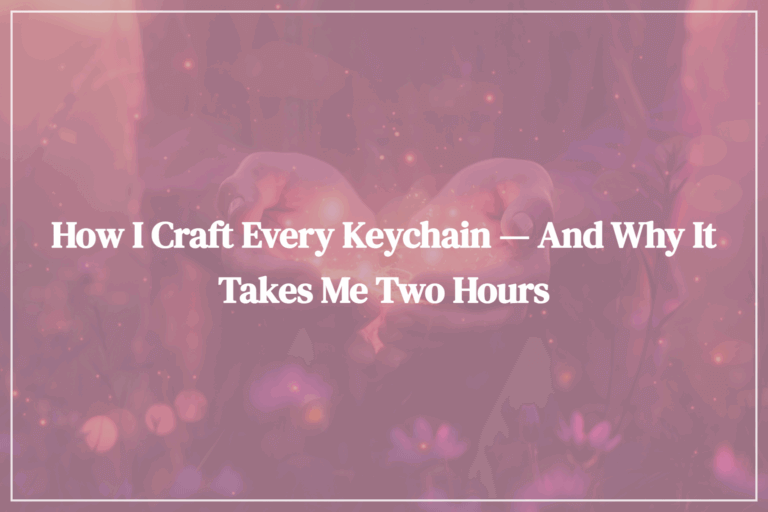 How I Craft Every Keychain — and Why It Takes Me Two Hours - Image by Eva Michálková from Pixabay - Featured