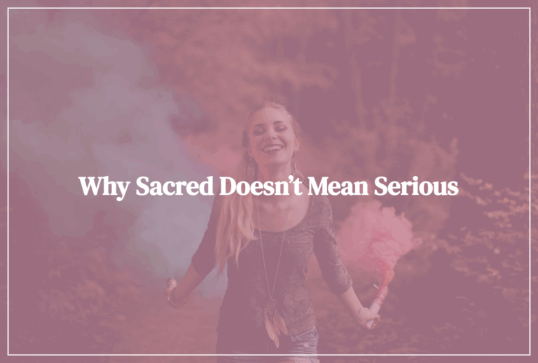 Why Sacred Doesn’t Mean Serious - Image by Pexels from Pixabay - Featured
