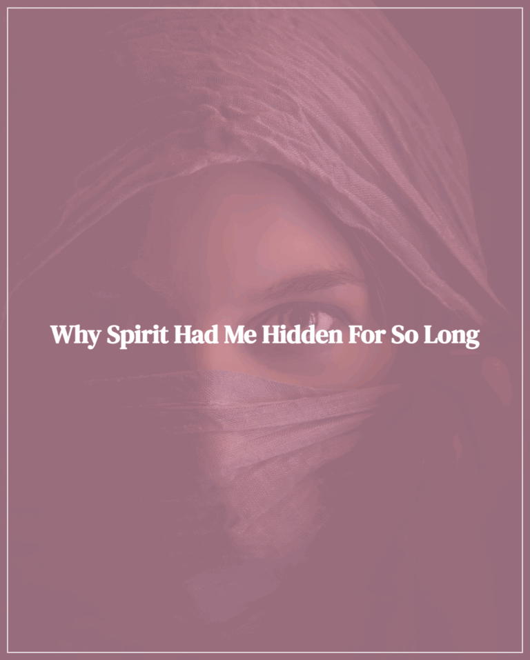 Why Spirit Had Me Hidden for So Long - Image by Walkerssk from Pixabay - Featured