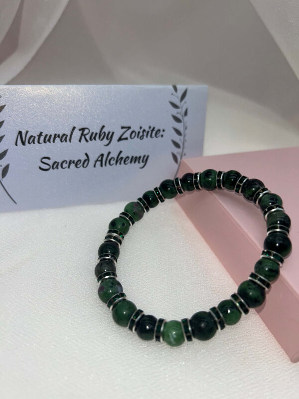 Wisdom Wired™ Chapter 8 Bracelet – Ruby Zoisite – "Sacred Alchemy" - Radiance Edition