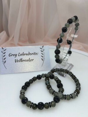 Wisdom Wired™ Chapter 7 Bracelet – Gray Labradorite – "Veilbreaker" Collection