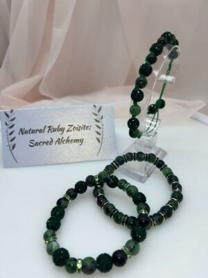 Wisdom Wired™ Chapter 8 Bracelet – Ruby Zoisite – "Sacred Alchemy"