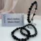 Wisdom Wired™ Chapter 1 Bracelet – Black Obsidian – “Shadow Keeper” Collection