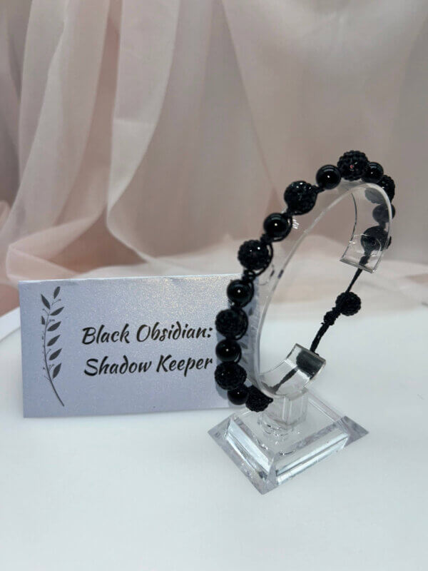 Wisdom Wired™ Chapter 1 Bracelet – Black Obsidian – Shadow Keeper - Embodiment Edition