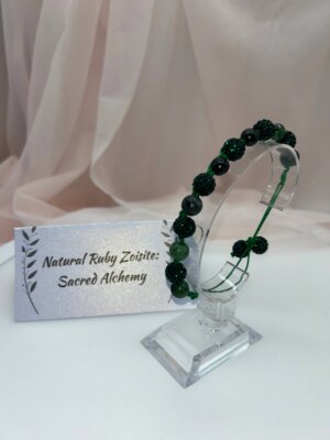 Wisdom Wired™ Chapter 8 Bracelet – Ruby Zoisite – "Sacred Alchemy" - Embodiment Edition