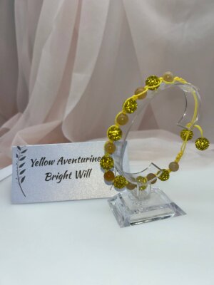 Wisdom Wired™ Chapter 9 Bracelet – Yellow Aventurine – "Bright Will" - Embodiment Edition