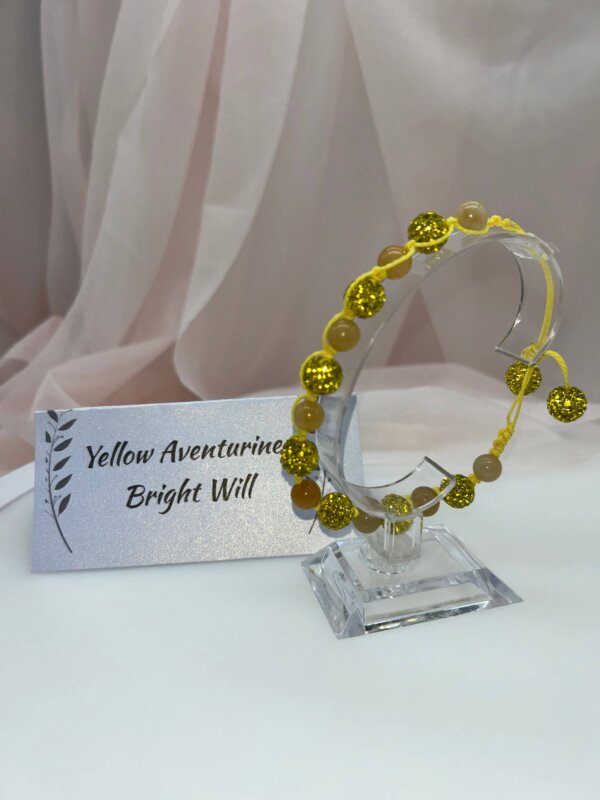 Wisdom Wired™ Chapter 9 Bracelet – Yellow Aventurine – "Bright Will" - Embodiment Edition