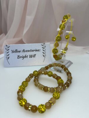 Wisdom Wired™ Chapter 9 Bracelet – Yellow Aventurine – "Bright Will" Collection
