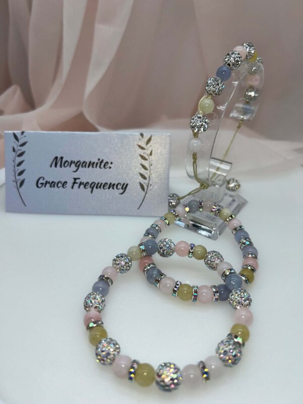 Wisdom Wired™ Chapter 3 Bracelet – Morganite – "Grace Frequency" Collection