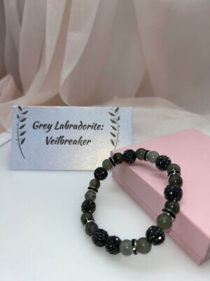 Wisdom Wired™ Chapter 7 Bracelet – Gray Labradorite – "Veilbreaker" - Remembrance Edition