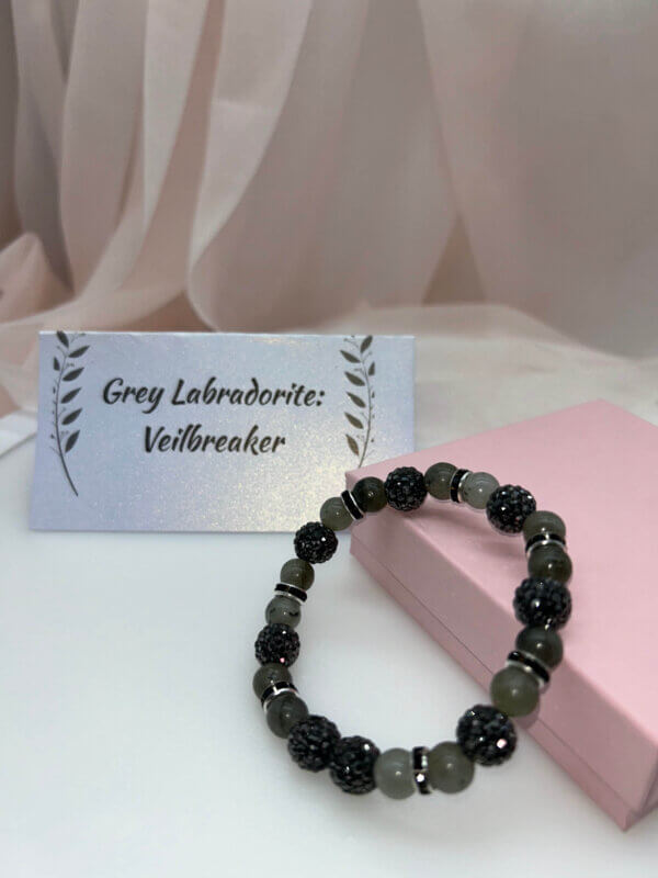 Wisdom Wired™ Chapter 7 Bracelet – Gray Labradorite – "Veilbreaker" - Remembrance Edition