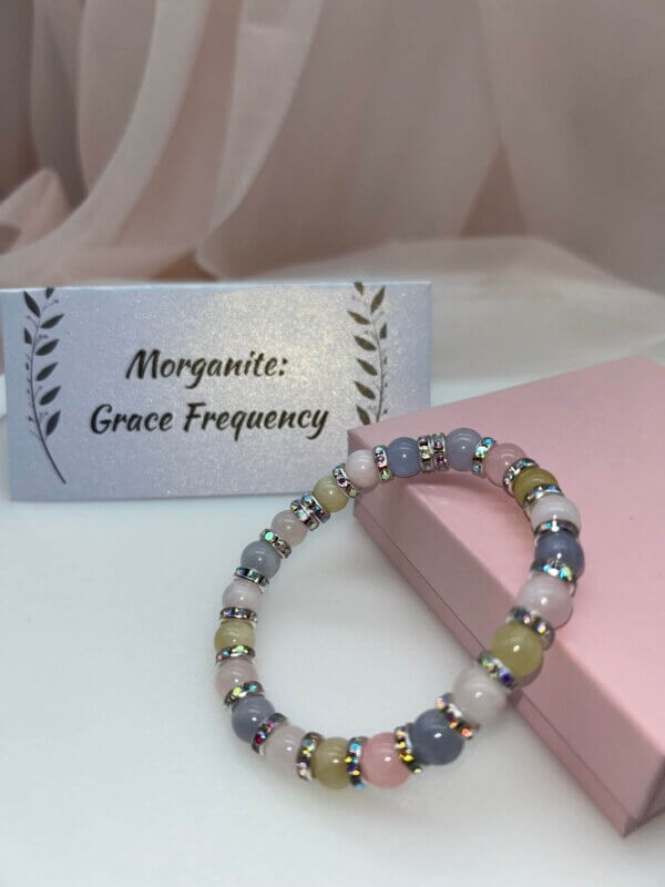Wisdom Wired™ Chapter 3 Bracelet – Morganite – "Grace Frequency" - Radiance Edition