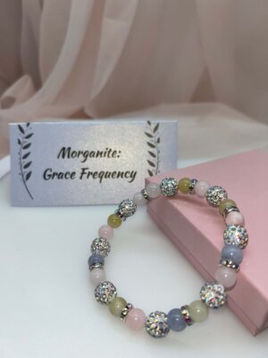 Wisdom Wired™ Chapter 3 Bracelet – Morganite – "Grace Frequency" - Remembrance Edition
