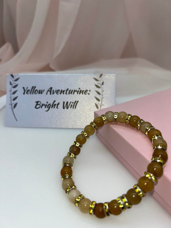Wisdom Wired™ Chapter 9 Bracelet – Yellow Aventurine – "Bright Will" - Radiant Edition