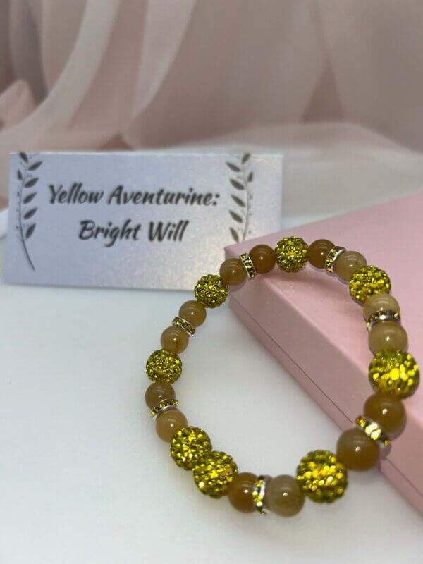 Wisdom Wired™ Chapter 9 Bracelet – Yellow Aventurine – "Bright Will" - Remembrance Edition