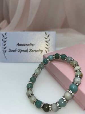 Wisdom Wired™ Chapter 4 Bracelet – Amazonite – "Soul Speak Serenity" - Radiance Edition