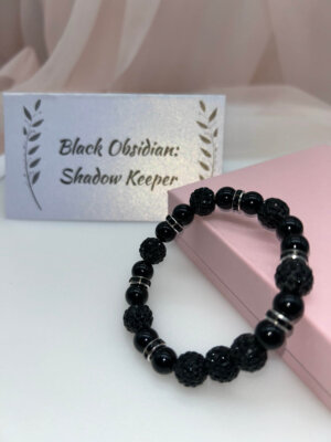 Wisdom Wired™ Chapter 1 Bracelet – Black Obsidian – Shadow Keeper - Remembrance Edition