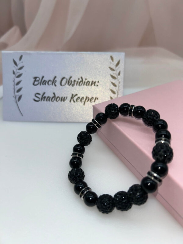 Wisdom Wired™ Chapter 1 Bracelet – Black Obsidian – Shadow Keeper - Remembrance Edition