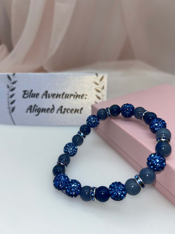 Wisdom Wired™ Chapter 5 Bracelet – Blue Aventurine – "Aligned Ascent" - Remembrance Edition