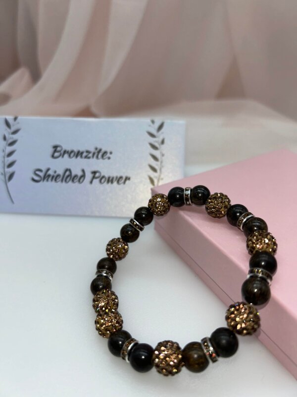 Wisdom Wired™ Chapter 6 Bracelet – Bronzite – "Shielded Power" - Remembrance Edition