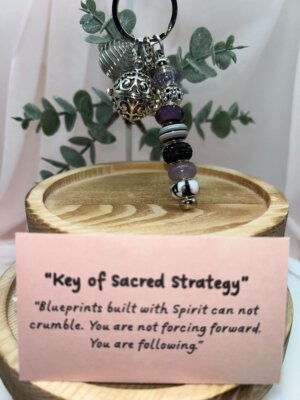 Wisdom Wired™ Chapter 5 Keychain -The Key of Sacred Strategy