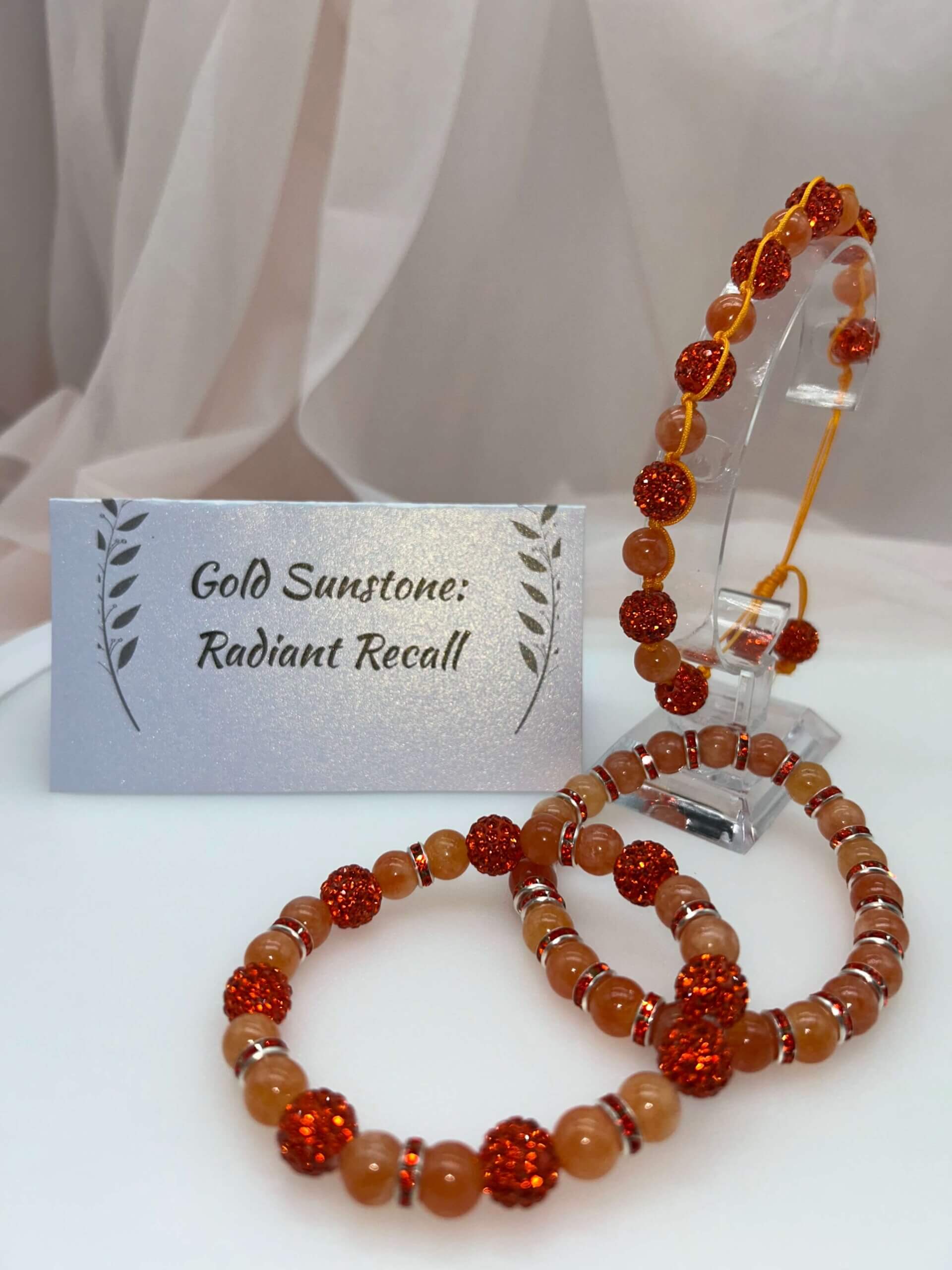 Wisdom Wired™ Chapter 2 Bracelet – Gold Sunstone - Radiant Recall Collection Store