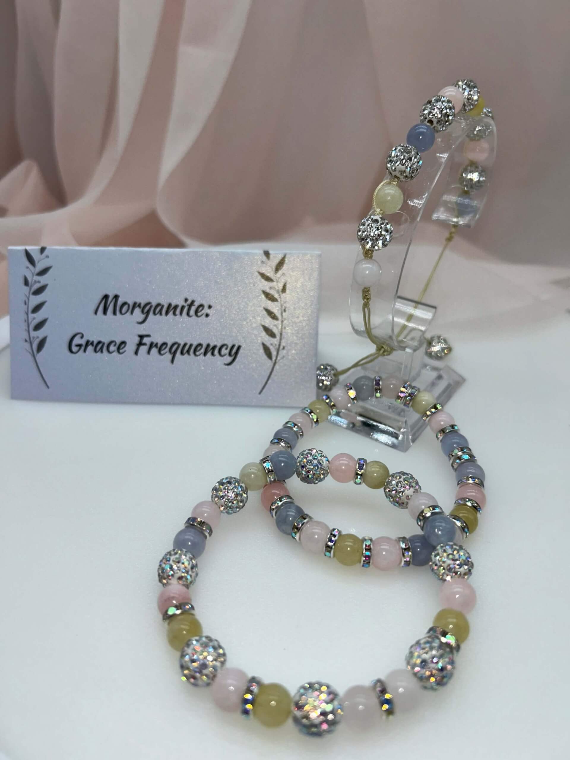 Wisdom Wired™ Chapter 3 Bracelet – Morganite – Grace Frequency Collection Store
