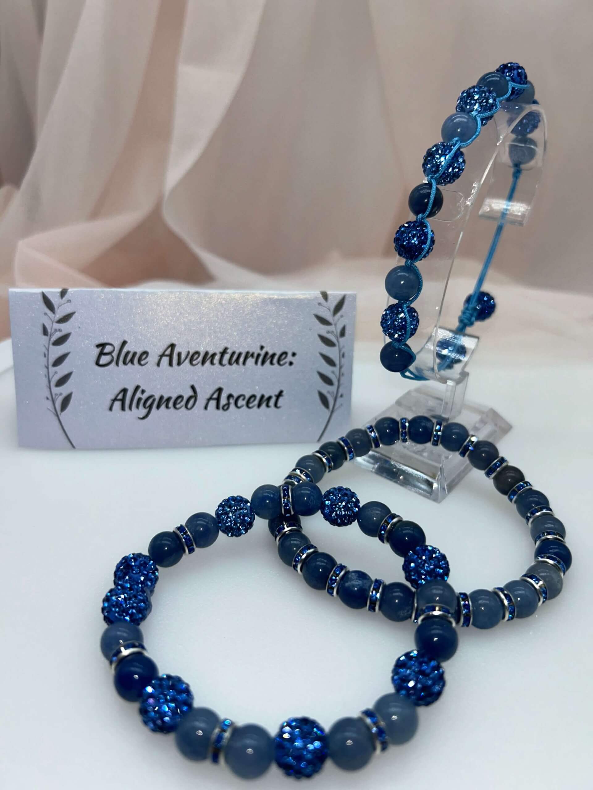 Wisdom Wired™ Chapter 5 Bracelet – Blue Aventurine – Aligned Ascent Store