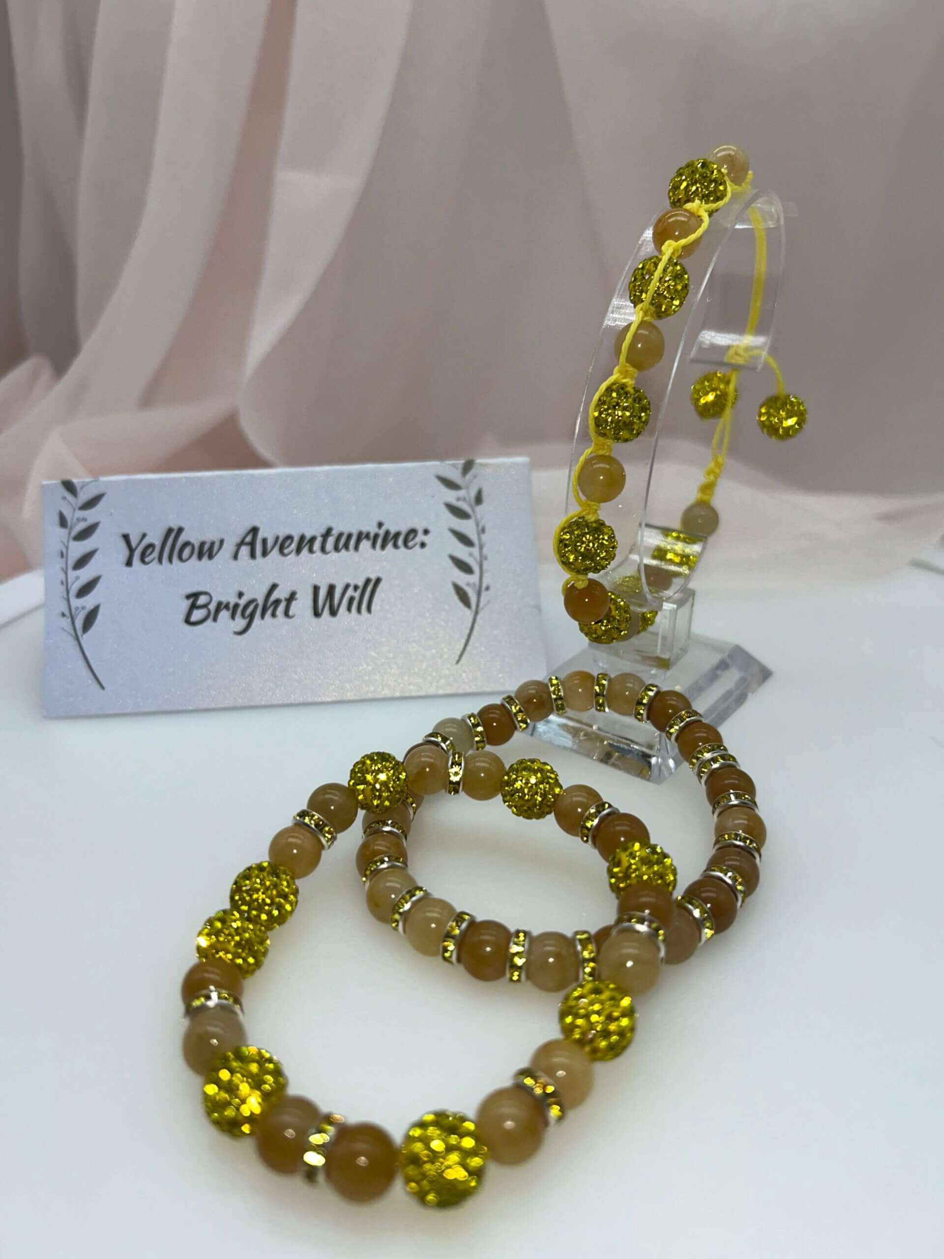 Wisdom Wired™ Chapter 9 Bracelet – Yellow Aventurine – Bright Will Collection Store